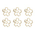 12 Pcs Golden Sakura Paper Clips Cute Bookmarks Flower Shaped Pins Metal Paper Clips Document Organizing Office Supplies