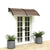 200 x 96cm Household Application Door & Window Awnings Brown Board & Black Holder - WoodPoly.com