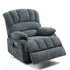 23" Seat Width and High Back Large Size Blue Chenille Power Lift Recliner Chair with 8-Point Vibration Massage and Lumbar Heating