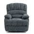 23" Seat Width and High Back Large Size Blue Chenille Power Lift Recliner Chair with 8-Point Vibration Massage and Lumbar Heating