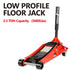 2.5 Ton Low Profile Floor Jack,Steel Racing Floor Jack with Dual PistonsQuick Lift Pump,Hydraulic floor jack Lifting range 3.5"-19.5"
