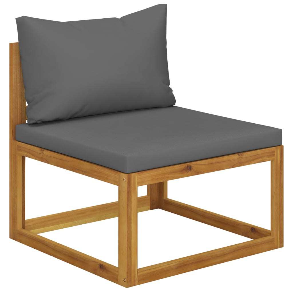3 Piece Patio Lounge Set with Cushions Solid Acacia Wood - WoodPoly.com