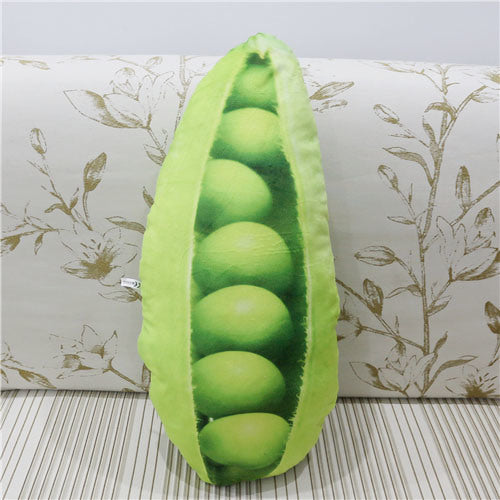 3D Simulation Pea Soft Plush Pillow Cushion 60cm Creative Vegetable Stuffed Toy