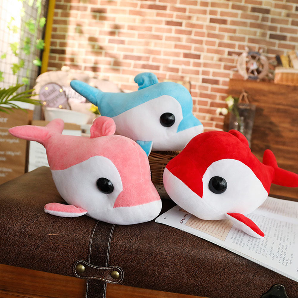 3Pcs Random Color Small Dolphins Animal Plush Toy for Kids Festival Gift Home Decor