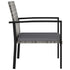 5 Piece Patio Dining Set Poly Rattan Gray - WoodPoly.com