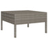 6 Piece Patio Lounge Set with Cushions Poly Rattan Gray - WoodPoly.com