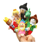 6Pcs Prince and Princess Finger Puppets Story Telling Puppets for Kids 0-3Years