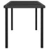 7 Piece Patio Dining Set Poly Rattan Black - WoodPoly.com