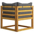 9 Piece Patio Lounge Set with Cushion Solid Acacia Wood - WoodPoly.com