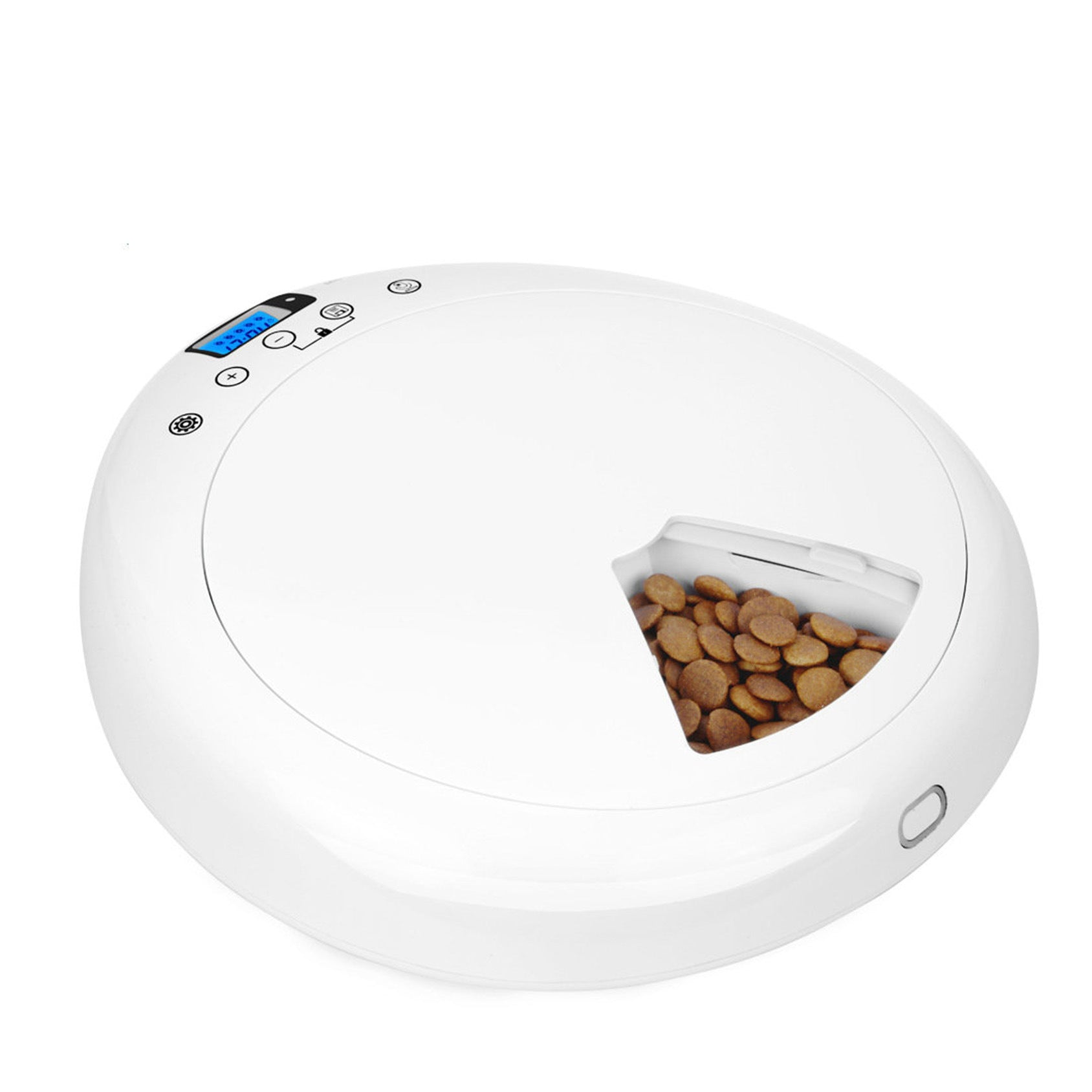 Automatic Pet Feeder 6-Meals Portion with Digital Timer Food Dispenser Wet and Dry Foods - WoodPoly.com