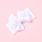 Baby Bows Velvet Headbands Turbans Hairband Headwraps Stretchy Wide Cross Knotted for Newborn Toddlers Kids - WoodPoly.com