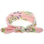 Baby Girl Headbands Bohemian Floral Style Vintage Flower Printed Elastic Head Wrap Twisted Hair Accessories - WoodPoly.com