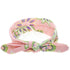 Baby Girl Headbands Bohemian Floral Style Vintage Flower Printed Elastic Head Wrap Twisted Hair Accessories - WoodPoly.com