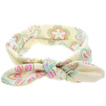 Baby Girl Headbands Bohemian Floral Style Vintage Flower Printed Elastic Head Wrap Twisted Hair Accessories - WoodPoly.com