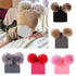 Baby Knitted Hat with POM Baby Winter Warm Knit Hat Infant Toddler POM Beanie Photography Fur Ski Cap - WoodPoly.com