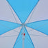 Beach Umbrella Shelter Blue and White 70.9" Fabric - WoodPoly.com