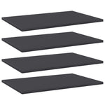 Bookshelf Boards 4 pcs Gray 23.6"x15.7"x0.6" Engineered Wood - WoodPoly.com