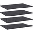 Bookshelf Boards 4 pcs Gray 23.6"x15.7"x0.6" Engineered Wood - WoodPoly.com