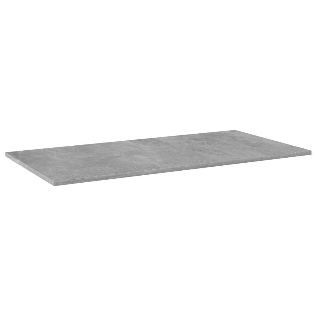 Bookshelf Boards 8 pcs Concrete Gray 31.5"x7.9"x0.6" Engineered Wood - WoodPoly.com