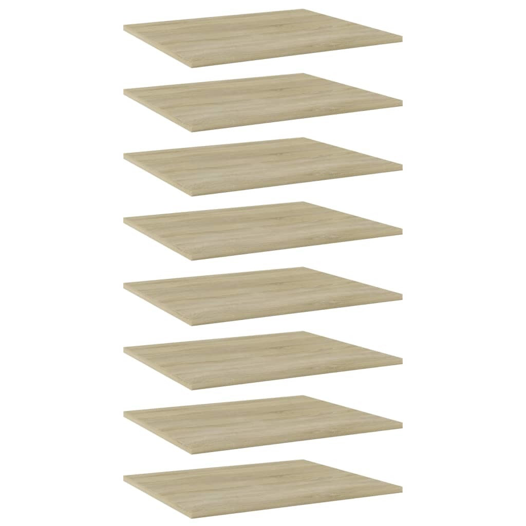 Bookshelf Boards 8 pcs Sonoma Oak 23.6"x19.7"x0.6" Engineered Wood - WoodPoly.com