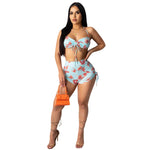 Casual Print Hatler Bra and Pant - WoodPoly.com