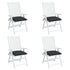 Chair Cushions 4 pcs Black 15.7"x15.7"x2.8" Oxford Fabric - WoodPoly.com
