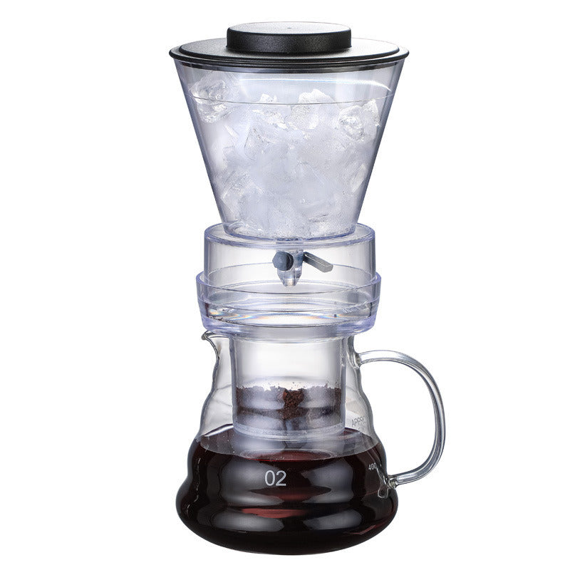 Cold Brew Container 500ml Coffee Maker Adjustable Ice Drip Glass Cold Dripper Coffee Machine for Cold Brew Coffee - WoodPoly.com