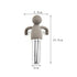 Cute Tea Infuser Man for Loose Tea Stainless Steel Man Shape Loose Leaf Tea Steeper Ball Strainer Non-Toxic Easy to Use and Clean - WoodPoly.com