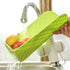 Foldable Chopping Board Rinse & Strainer Veggies & Fruit Cutting Board BPA-Free Plastic Multifunctional Cutting Board Mat - WoodPoly.com