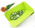 Foldable Chopping Board Rinse & Strainer Veggies & Fruit Cutting Board BPA-Free Plastic Multifunctional Cutting Board Mat - WoodPoly.com