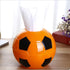 Football Shape Tissue Holder Creative Round Roll Tissue Holder Paper Pumping Box Tissue Box Paper Pot for Home Office Car - WoodPoly.com