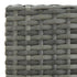 Garden Bar Stools with Cushions 2 pcs Gray Poly Rattan - WoodPoly.com