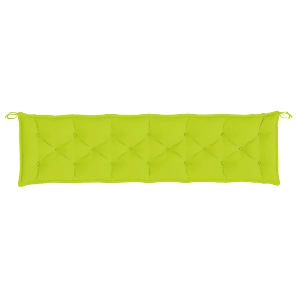 Garden Bench Cushions 2pcs Bright Green 78.7"x19.7"x2.8" Oxford Fabric - WoodPoly.com