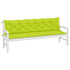 Garden Bench Cushions 2pcs Bright Green 78.7"x19.7"x2.8" Oxford Fabric - WoodPoly.com