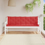 Garden Bench Cushions 2pcs Red 70.9"x19.7"x2.8" Oxford Fabric - WoodPoly.com