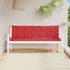 Garden Bench Cushions 2pcs Red 70.9"x19.7"x2.8" Oxford Fabric - WoodPoly.com