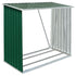 Garden Log Storage Shed Galvanized Steel 64.2"x32.7"x60.6" Green - WoodPoly.com