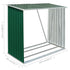 Garden Log Storage Shed Galvanized Steel 64.2"x32.7"x60.6" Green - WoodPoly.com