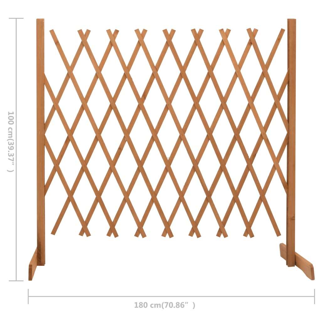 Garden Trellis Fence Orange 70.9"x39.4" Solid Firwood - WoodPoly.com