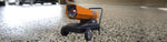 GarLUGH DHE220 Portable Movable Torpedo Forced Air 215000BTU Heavy-duty Kerosene/Diesel Heater with Thermostat Control and Overheat Protection for Jobsite,Garage,Construction Site and Farm.