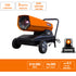 GarLUGH DHE220 Portable Movable Torpedo Forced Air 215000BTU Heavy-duty Kerosene/Diesel Heater with Thermostat Control and Overheat Protection for Jobsite,Garage,Construction Site and Farm.