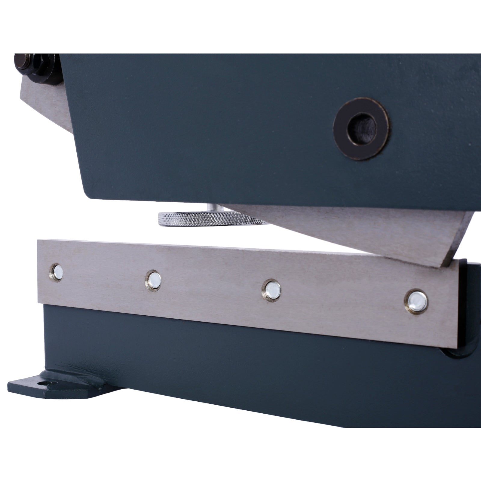 Industrial 10-Inch Sheet Metal Plate Shear, Solid Construction Mounting Type Metal Shear, High Precision Manual Hand Plate Shear