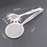 Kitchen Tong with Skimmer and Pasta Server Function Stainless Steel Deep Fried Tong, Noodle Tong Colander Oil Strainers Heat Resistant Food Grips Kitchen Cooking Tool - WoodPoly.com