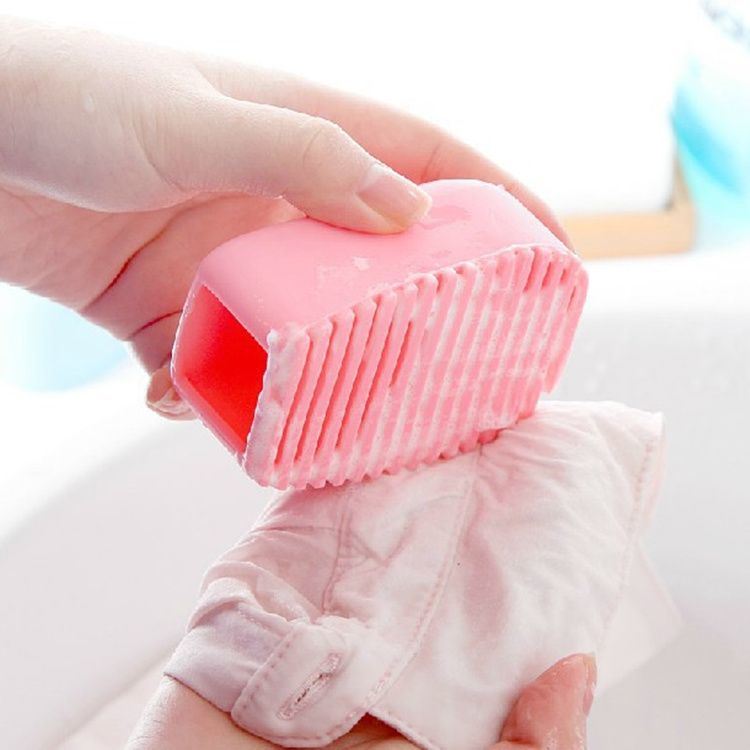 Laundry Washboard Silicone Creative Mini Handheld Washboard Laundry Scrubber Clothe Cleaner - WoodPoly.com