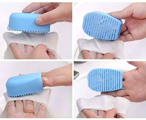 Laundry Washboard Silicone Creative Mini Handheld Washboard Laundry Scrubber Clothe Cleaner - WoodPoly.com