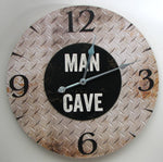 ""MAN CAVE"" Wall Clock