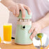 Manual 2-in-1 Functions Juicer and Presser with Strainer and Container Orange Lemon Grapefruit Squeezer Presser Lid Rotation Press Reamer with Pour Spout Container - WoodPoly.com