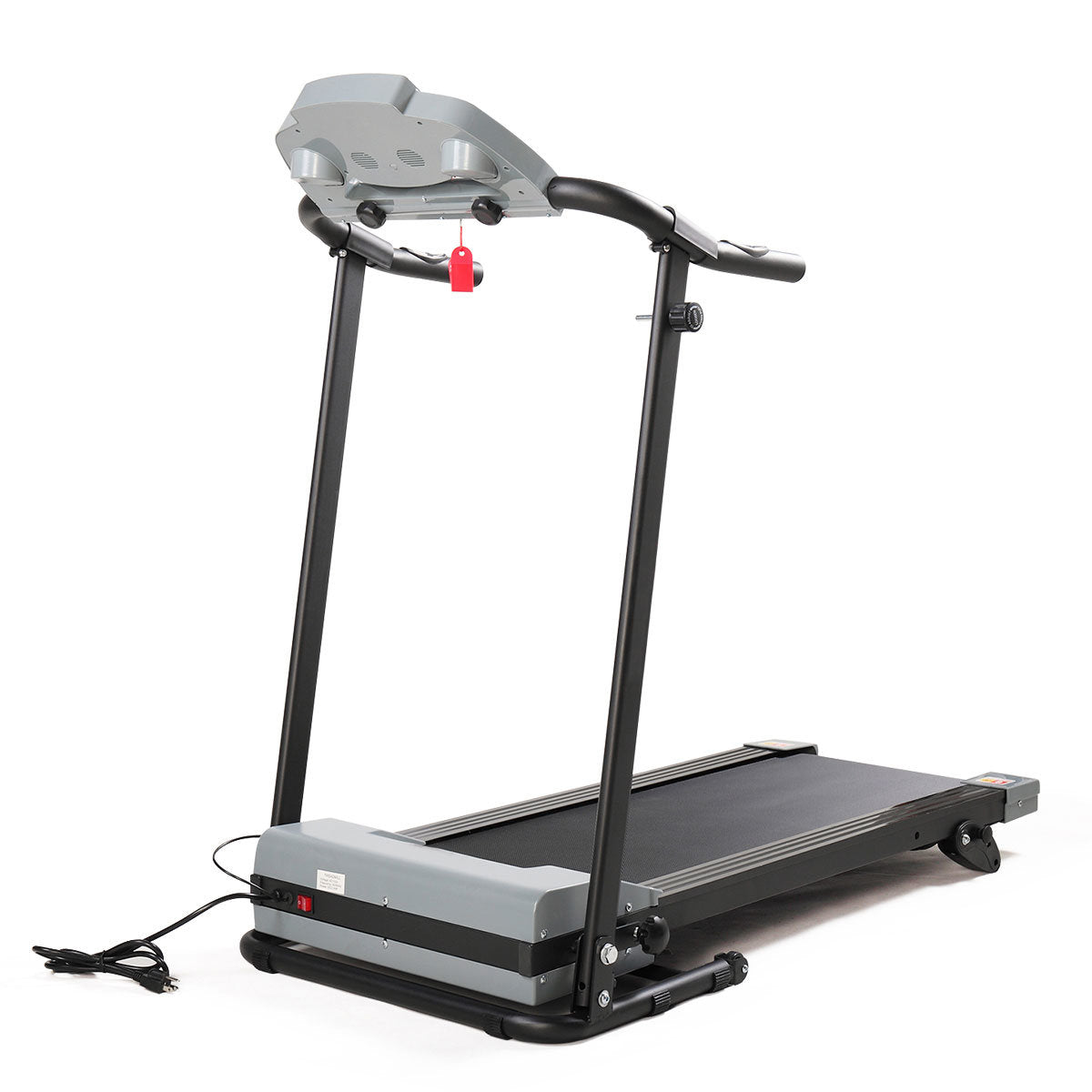 Multifunctional LCD Screen Foldable Treadmill - gray