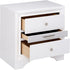 Naima Nightstand in White - WoodPoly.com