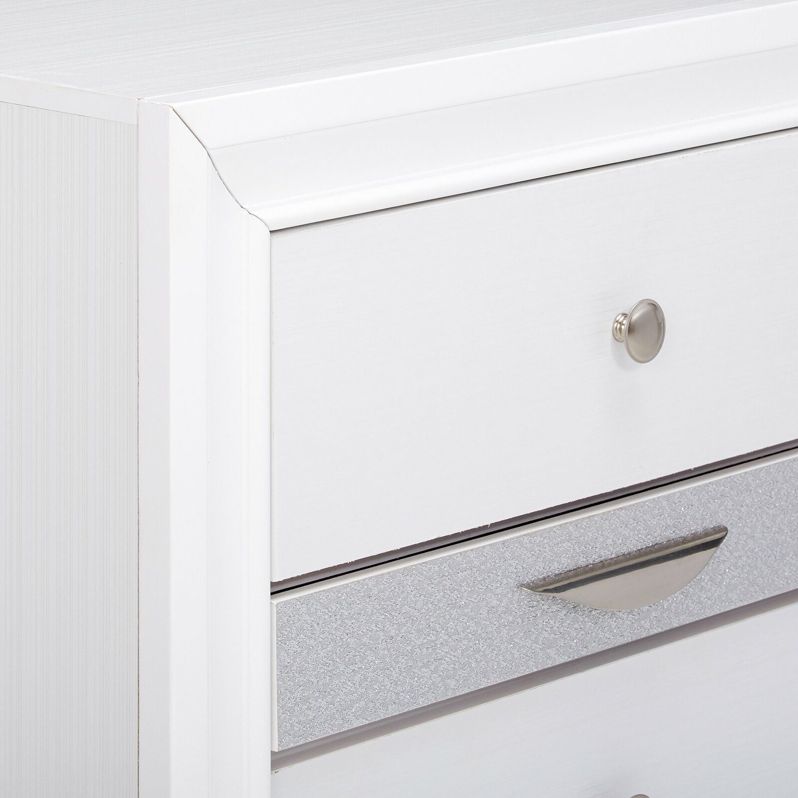 Naima Nightstand in White - WoodPoly.com